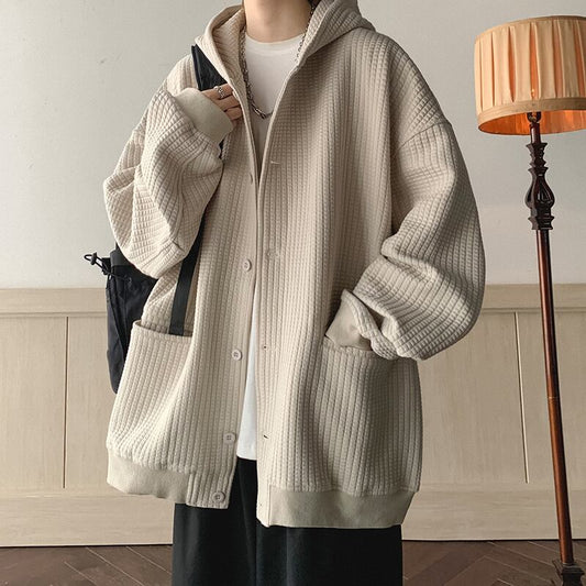 [V37 Series] ★Outer★ 3color Jacket Unisex Men's Casual Apricot Blue Coffee Color