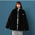 Load image into Gallery viewer, [Aya Series] ★Coat★ 2color outerwear, can be worn on both sides, unisex, men's, cute, black, white, cartoon
