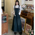 Load image into Gallery viewer, [KEKE series]★Hanging dress★Denim dress Spring clothes Ladies fashion Slimming SML
