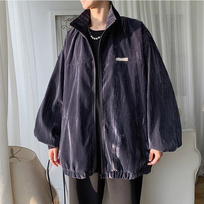 [Tetsusho Series]★Jacket★ 3color Outerwear Unisex Men's Blue White Black ML XL 2XL