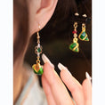 Load image into Gallery viewer, [Ma series] ★China style earrings★ 3 types of earrings, pair, ladies, cute accessories, green, chimaki
