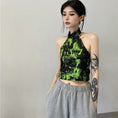 Load image into Gallery viewer, [Style Series] ★China style tops★ Camisole Tank Top Tie-dyed Easy to match Slimming Green Green
