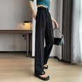 Load image into Gallery viewer, [FENGLIN Series]★Casual Pants★ 2color Bottoms Cool Black Purple Slimming Plain Black Purple
