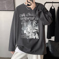 Load image into Gallery viewer, [BAIBIANGE Series]★T-shirt★ 3color Tops Unisex Men's Large Size Black White Dark Gray
