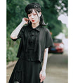 Load image into Gallery viewer, [Kokaisha --- Bamboo Series] ★Chinese style shirt★ Fringe Chinese clothing original short length black black
