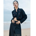 Load image into Gallery viewer, [Daiseiryusu Series] ★China style outerwear★ Tops embroidery black black unique color scheme slimming original
