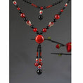 Load image into Gallery viewer, [Louran Guest Series] ★China style necklace★ Collar ladies accessories black red fish fish
