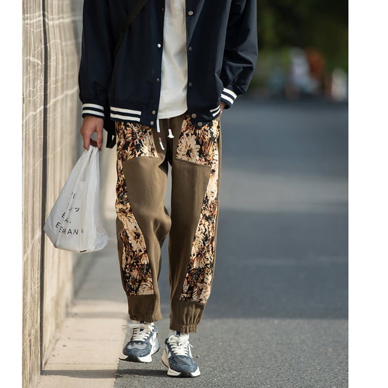 [Korean Holiday Series]★China style pants★Casual pants 4color Oil painting style Unisex Large size