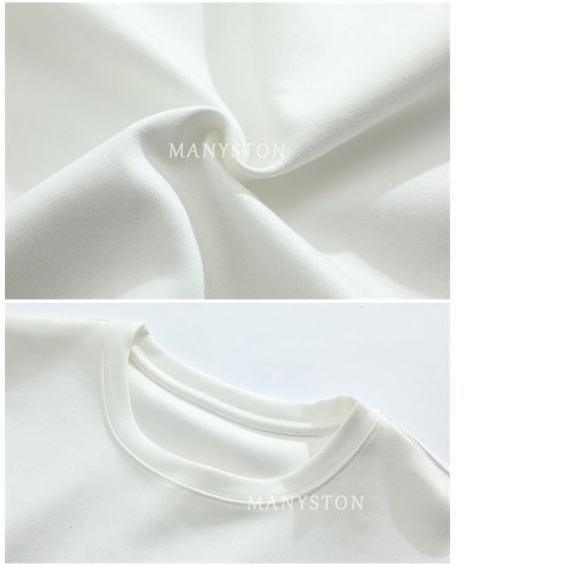 [MANYSTON Series]★China style T-shirt★ Tops 2color Unisex Men's short sleeve T-shirt Easy to match