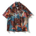 Load image into Gallery viewer, [TRAVEL ISSUANCE Series]★Shirt★ Unisex Printed Oil Painting Style Short Sleeve Tops Summer Brown ML XL 2XL
