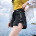 Load image into Gallery viewer, [Flower Series] ★Shorts★ Shorts Pants Denim 2color Easy to match Summer SML Blue Black
