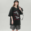 [SENSU Series]★T-shirt★ 4color Tops Unisex Men's Summer Clothes Short Sleeve T-shirt Black Beige White Red