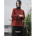 Load image into Gallery viewer, [Big Blue Dragon Series] ★Chinese style sweater★ Knit tops Dragon embroidery Chinese clothes Red Red New Year Christmas
