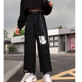 Load image into Gallery viewer, [Modern People Series]★Pants★ 3 types available to choose from Bottoms Cartoon pattern Black Black Harajuku style SML XL 2XL
