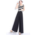 Load image into Gallery viewer, [Kobanlan Series]★China style trousers★ Gaucho pants Chiffon Black Black Elegant Slimming
