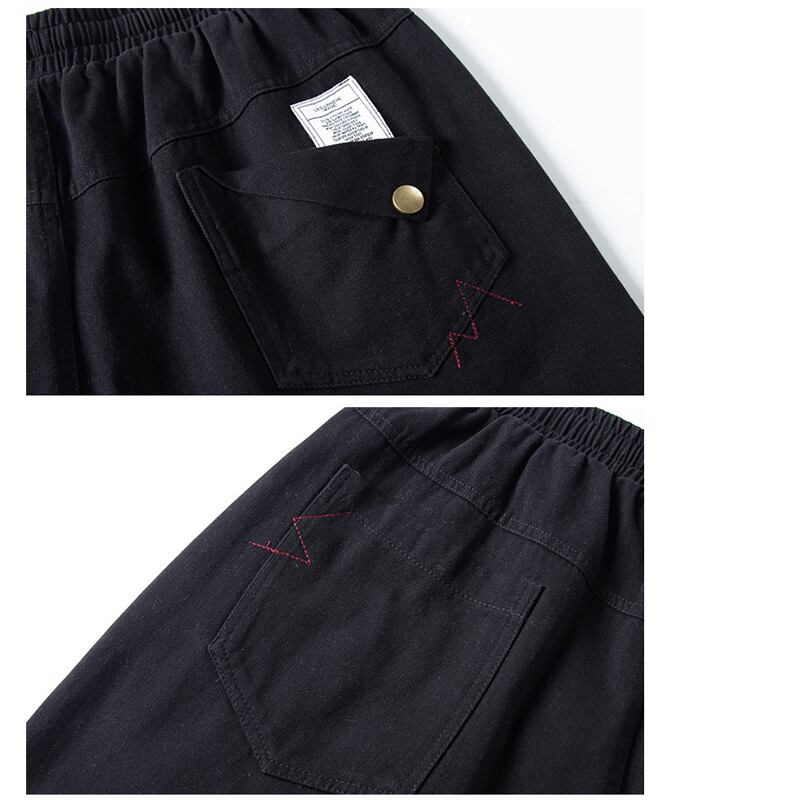 [BIGEMAN Series] ★Casual Pants★ 2color Quarter-length Bottoms Pants Unisex Men's Large Size Retro Commuting