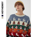 Load image into Gallery viewer, [HeyHenry Series]★Sweater★ 2color Christmas New Year Red Green Blue Deer Pattern Autumn/Winter Men's Couple Clothes Unisex
