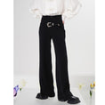 Load image into Gallery viewer, [Yang's Great Dream Series] ★Casual Pants★ 2color Pants Bottoms Designed Black Black Brown
