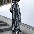 Load image into Gallery viewer, [Miyakoya Series]★Casual Pants★ 2color Blue or Black Pants Bottoms Vertical Stripes Gaucho Pants Gaucho
