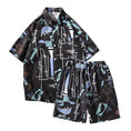 Load image into Gallery viewer, [TIANYI Series]★Setup★ Shirt + Shorts 2color Unisex Men's Large Size Super Cheap Travel Beach Cool
