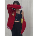 Load image into Gallery viewer, [Forever series]★China style outerwear★2color Black or red Dragon embroidered Dragon Dragon crest Stadium jacket Jacket Sukajan
