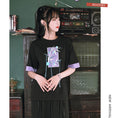 Load image into Gallery viewer, [Kokaisha --- Bamboo Series] ★China style T-shirt★ Tops Bamboo pattern embroidery Original Cotton Fringe
