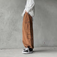 Load image into Gallery viewer, [Miyakoya Series]★Casual Pants★ 3color Brown or Green or Black Pants Bottoms Wide Pants Gaucho Pants
