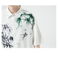 Load image into Gallery viewer, [MOWENZHAI Series] ★Chinese style shirt★ Tops, unisex, men's, bamboo print, large size, cool, Chinese clothing
