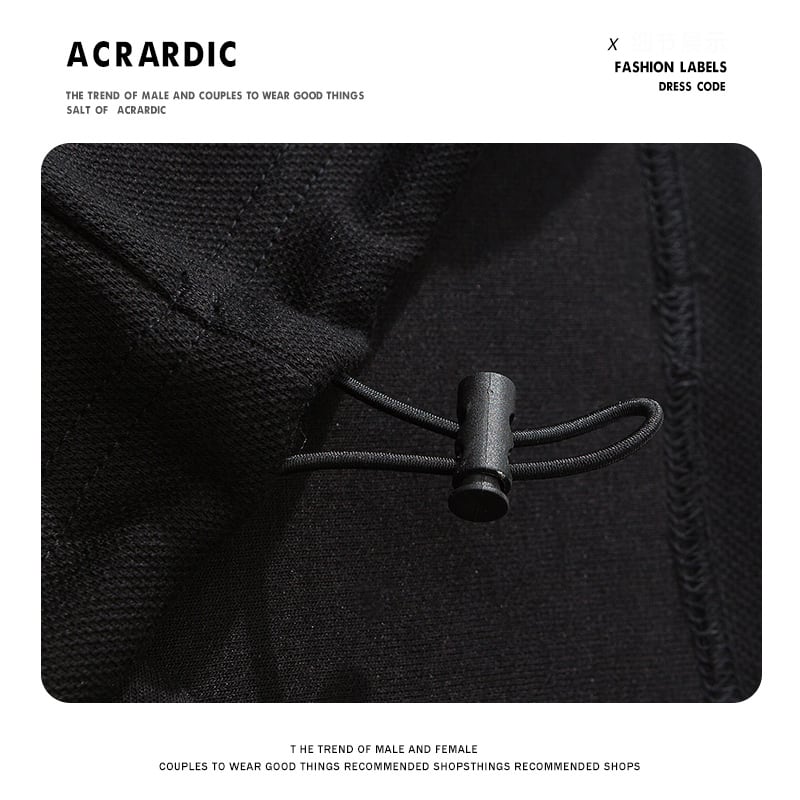 [ACRARDIC Series] ★POLO Shirt★ Tops Unisex Men's Switching Short Sleeve Black Green