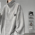 Load image into Gallery viewer, [KADISHOU Series] ★Tops★ 3color Corduroy Unisex Men's Large Size Casual Black Gray Coffee Color
