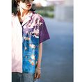 Load image into Gallery viewer, [Kokaisha---Bun Series] ★China style top★ Irregular V-neck short sleeve print Summer Easy to match Cute ML XL
