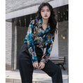 Load image into Gallery viewer, [YOUZI Series]★Shirt★ Tops, oil painting style, floral pattern, loose, retro, commuting, dating, ladies, unique, cute
