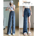 Load image into Gallery viewer, [FENGLIN Series] ★Casual Pants★ Bottoms Trousers Cool Blue Blue Slimming Print Summer Clothes Paisley
