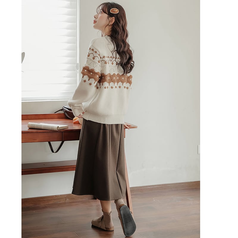 [RUOMUXI Series]★Sweater★ Knit tops Improve your temperament Women's Stylish Easy to match