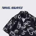 Gallery viewerに画像を読み込む, 【TRAVEL ISSUANCEシリーズ】★シャツ★ 2color トップス 半袖シャツ 蛇 プリント 春夏 男女兼用 メンズ ブラック レッド
