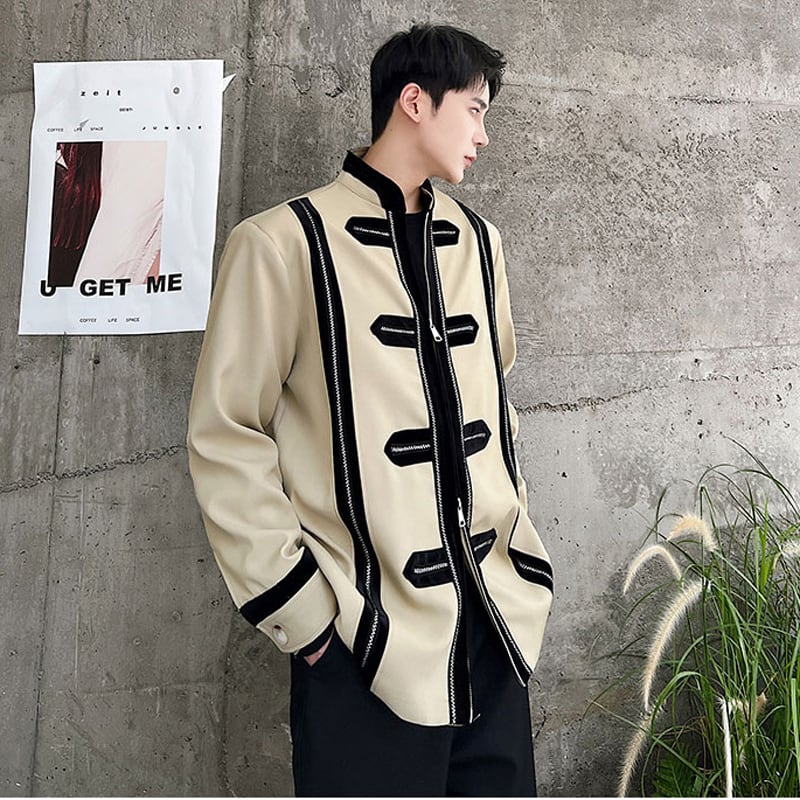 [WENYI Series]★China style jacket★ 2color outerwear, unisex, men's, photography, dating, commuting, cool