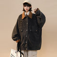 Load image into Gallery viewer, [FKZ Series]★Jacket★ 2color outer denim jacket unisex men's jeans color scheme blue black
