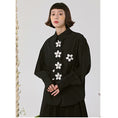 Load image into Gallery viewer, [Yangji Great Dream Series]★Shirt★ Tops Embroidery Original Retro Temperament Enhancement Long Sleeve Shirt Black Black
