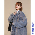 Load image into Gallery viewer, [CHAOMEICHEN Series] ★Jacket★ 2color outer denim jacket unisex men's jeans alphabet fashion
