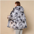 Load image into Gallery viewer, [Morimoto Series] ★Winter Coat★ 3color Cotton Coat Unisex Men's Print Gray Blue Green
