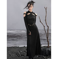 Load image into Gallery viewer, [Daiseiryusu Series] ★China style dress★ Exposed shoulders, sexy, long sleeves, design, long length, original
