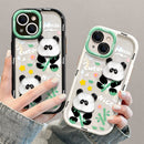 [DKF Series]★Mobile Case★ 2color Panda Bamboo iPhone iPhone14 iPhone13 iPhone12/11/7/8XS