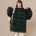 Load image into Gallery viewer, [Morimoto Series] ★Winter Coat★ 2color Thick Warm Unisex Men's Alphabet Black Green
