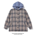 Load image into Gallery viewer, [BIGEMAN Series]★Jacket★ Outerwear 2color Unisex Men's Large Size Hooded Plaid Pattern
