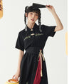 Load image into Gallery viewer, [Run Chaya Series] ★Chinese style shirt★ 2color Chinese clothing tops Black White Cute S M L XL
