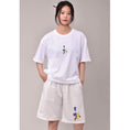 Load image into Gallery viewer, [Mumuki Series]★China style T-shirt or shorts★Short sleeve T-shirt Letter pattern 3color Unisex Men's Large size
