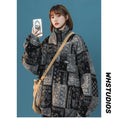 Load image into Gallery viewer, [Suikoishi Series] ★Winter Coat★ Cotton coat, outerwear, without hat type, with hat type, unisex, men's, floral pattern, fashion
