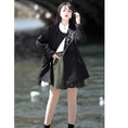 Load image into Gallery viewer, [Dust smoke cloud dream---Bamboo series] ★China style coat★ Lasha embroidery Chinese clothes, everyday wear, cute, easy to match, black, black
