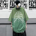 Gallery viewerに画像を読み込む, 【KCSJシリーズ】★半袖Tシャツ★ レトロ風 5color トップス Tシャツ 男女兼用 メンズ 大きいサイズ 髑髏 ドクロ
