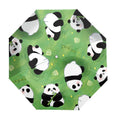 Load image into Gallery viewer, [QIANYU Series] ★Umbrella★ Rain & Sunny Dual Use Manual Panda Rainy Season Rainproof Soup Small Sun Protection UV Protection Green Green
